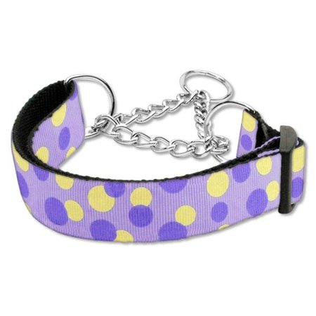 UNCONDITIONAL LOVE Confetti Dots Nylon Collar Martingale Lavender Large UN954975